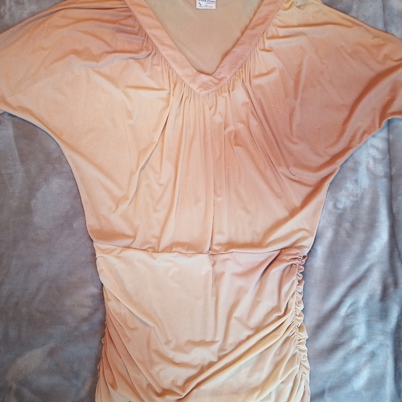 Beach Bunny Ombre Gold Sparkle Coverup Dress S 4 6 - Picture 7 of 9